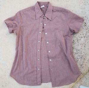 Vintage Wrangler pearl snap